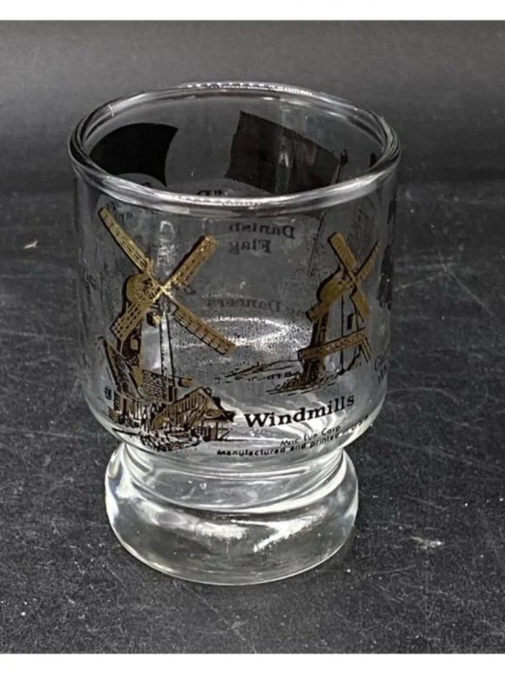 Solvang California State Landmark Windmill Shot Glass Danish Capitol of America